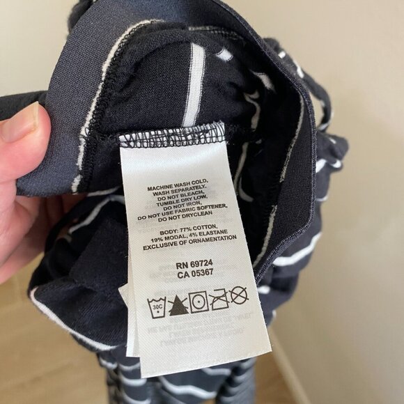 Mountain Hardwear Tonga Strappy Dress Black White Stripe Size Med - Picture 6 of 7